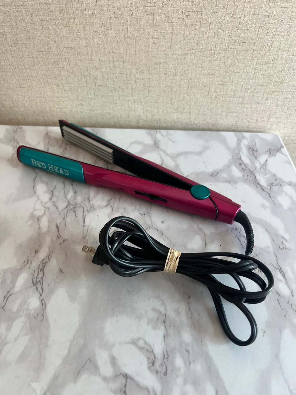 Bed Head Tigi Little Tease Hair Crimper Tourmaline Ceramic Model BH344 Pink Teal